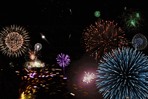 GIF fire works
