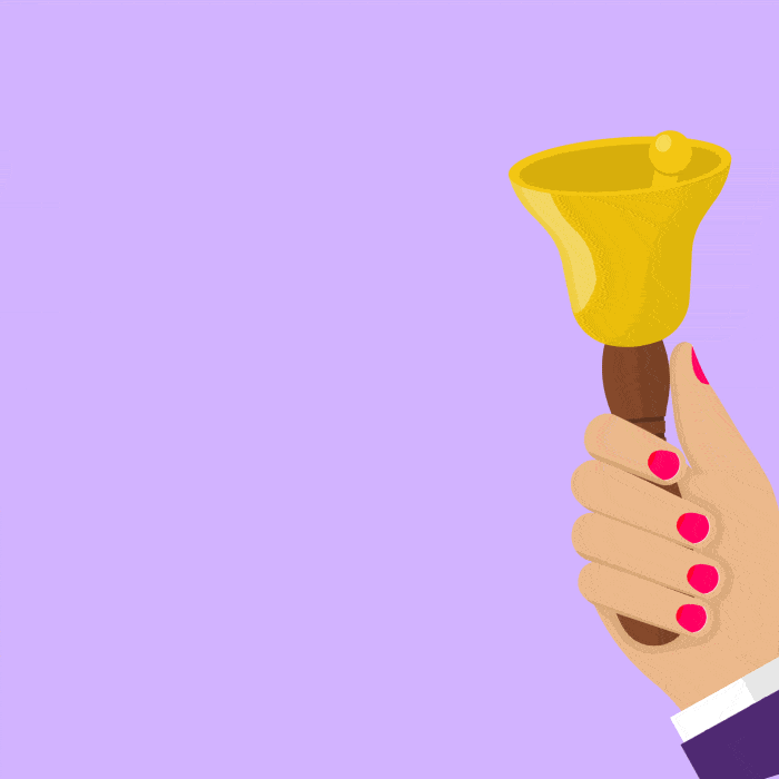 GIF bell and "SHAME"