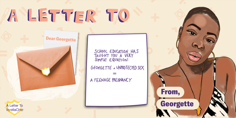 A Letter To... Illustrated image of Georgette Olaiya.
