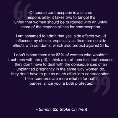 statement regarding the male pill from a man