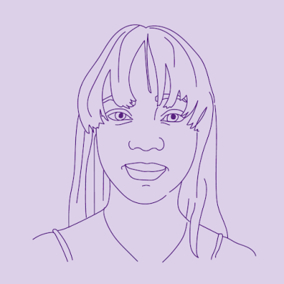 Line illustration of Samuelle Yohou