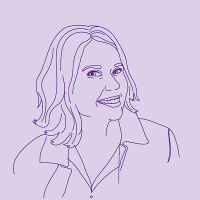 Line illustration of Sophia