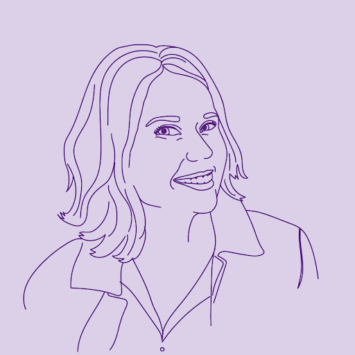 Line illustration of Sophia