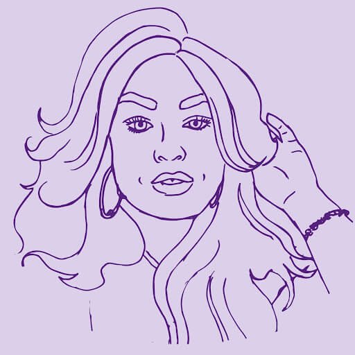 Line illustration of Nell