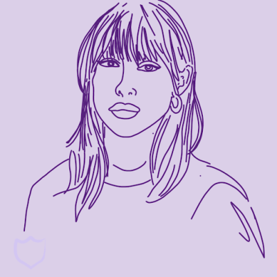 Line illustration of a woman