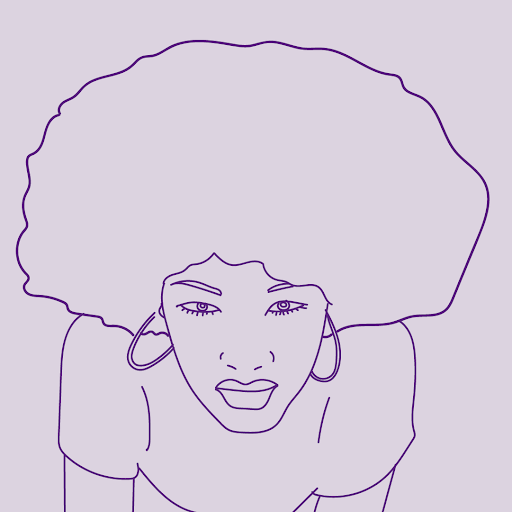 Line illustration of a woman