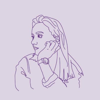 Line illustration of a woman