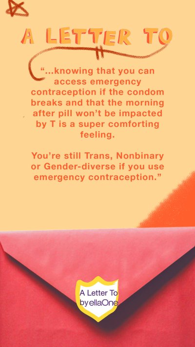 "To my Trans folks who have the ability to get pregnant"