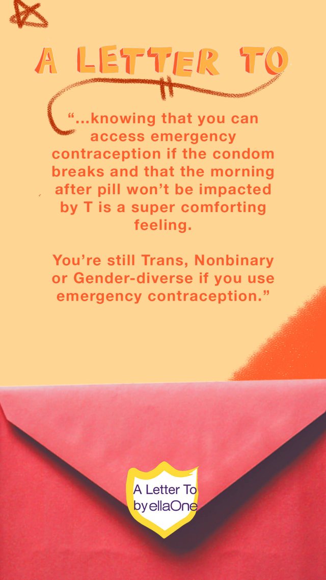 "To my Trans folks who have the ability to get pregnant"