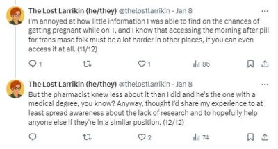 Screenshot of comments from "The Lost Larrikin"