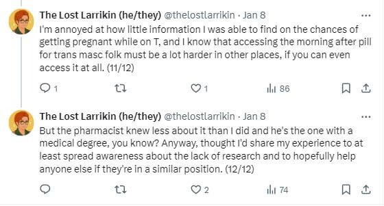 Screenshot of comments from "The Lost Larrikin"